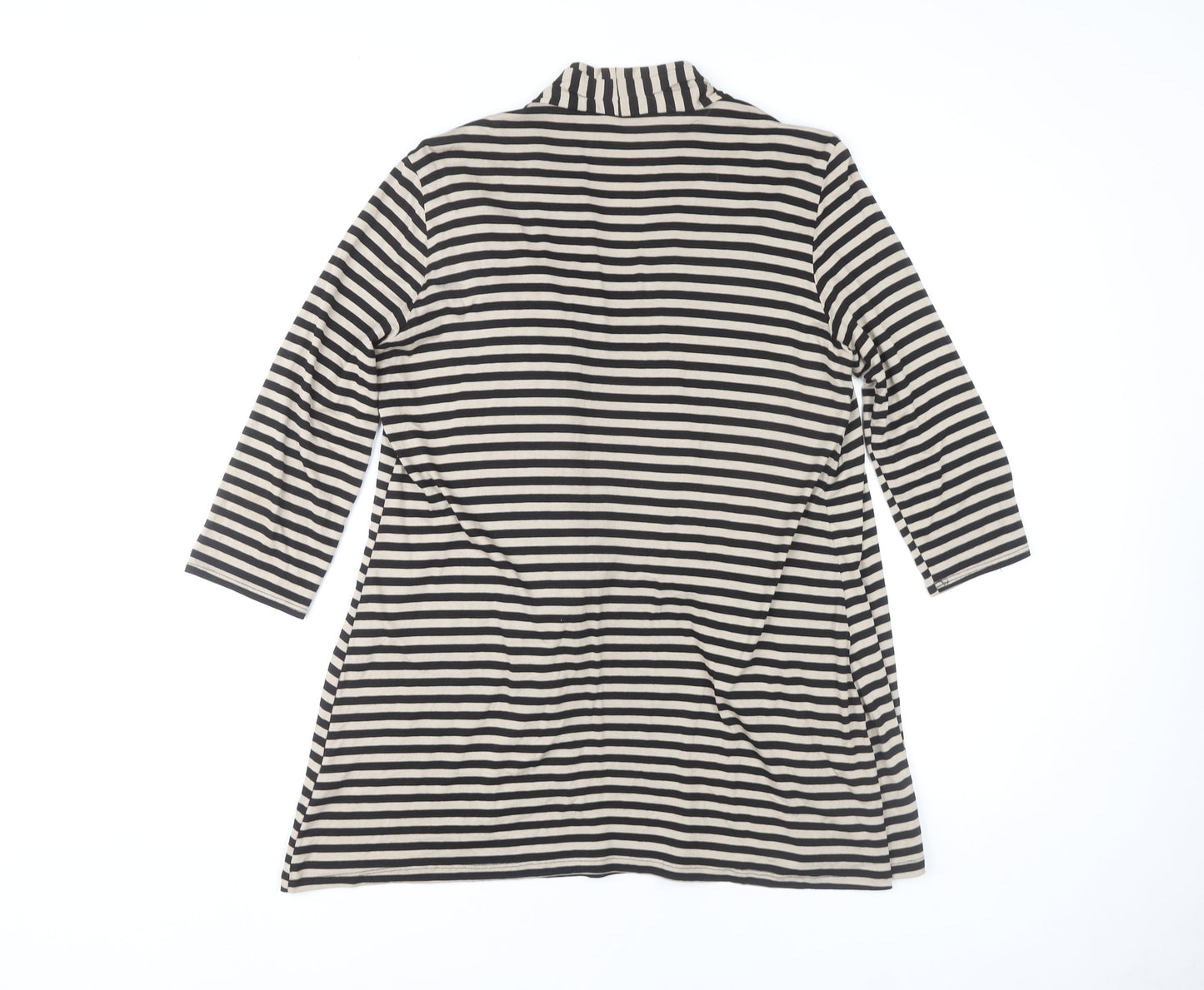 Debenhams Women's Black Striped Tunic Size 14