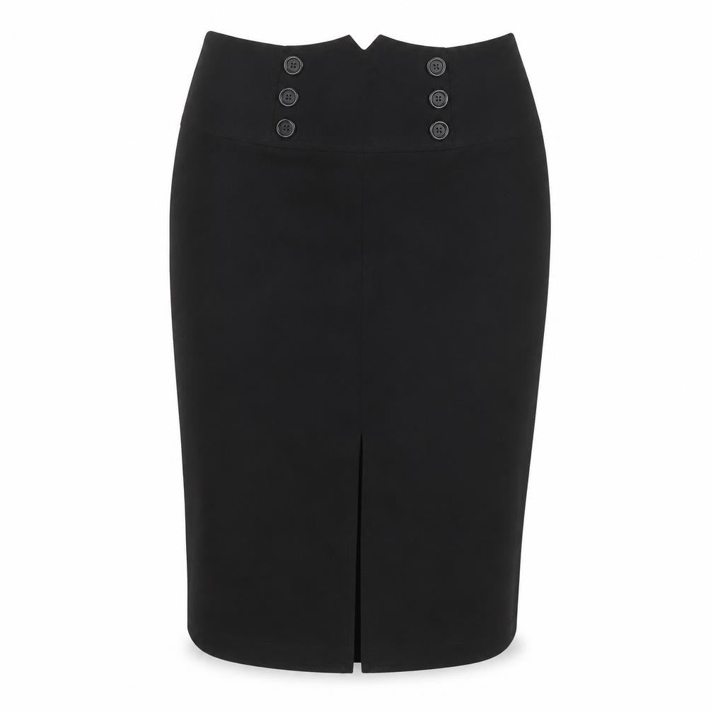 West One Women's Black Pencil Skirt Size 10 Zip Closure