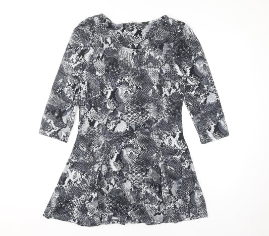 Marks and Spencer Women's Black Animal Print Dress