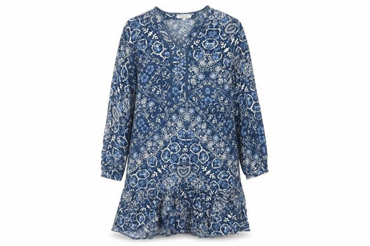 Cerulean Women's Blue Paisley Shift Dress S