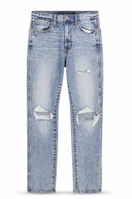 GAP Men's Blue Distressed Straight Jeans Size 27