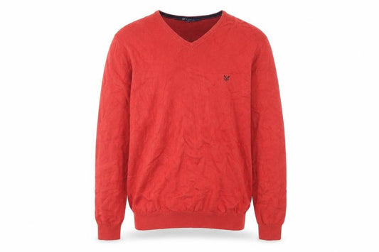 Crew Clothing Men's Red XL V-Neck Pullover
