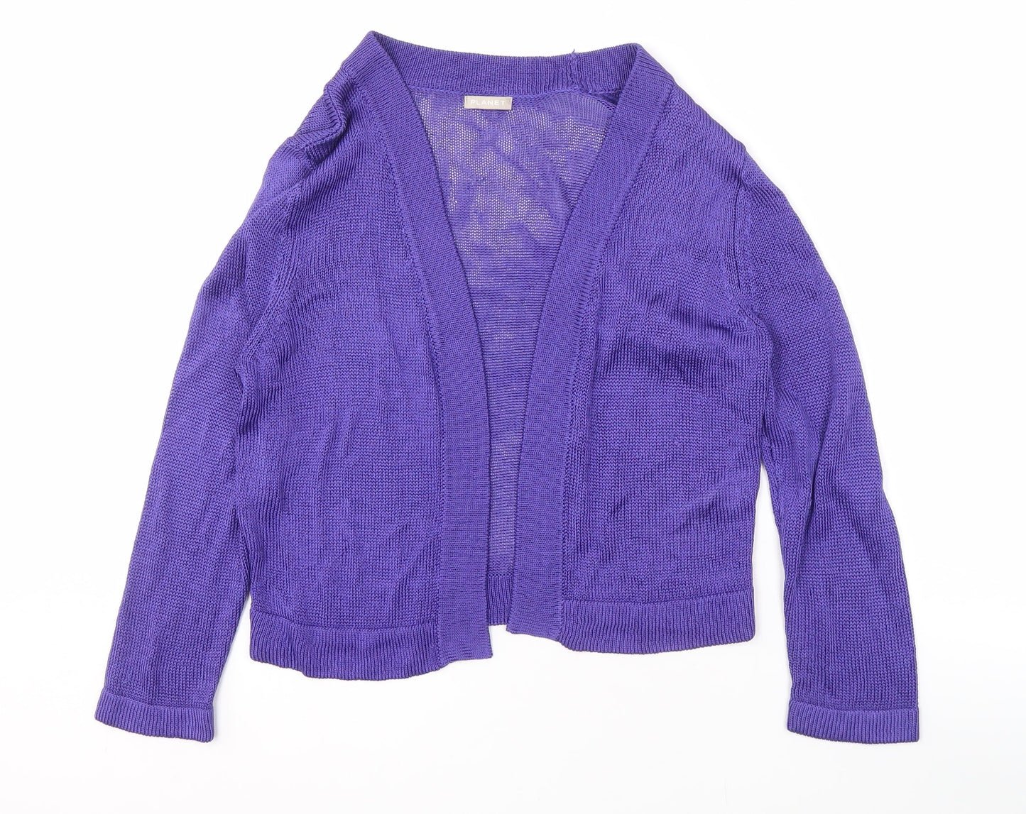 Planet Women’s Purple Open Front Cardigan Size S Lightweight