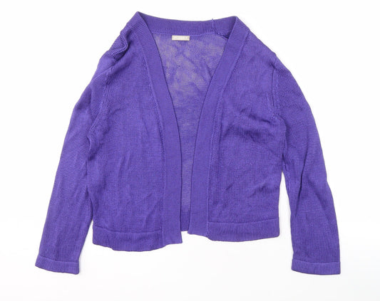 Planet Women’s Purple Open Front Cardigan Size S Lightweight