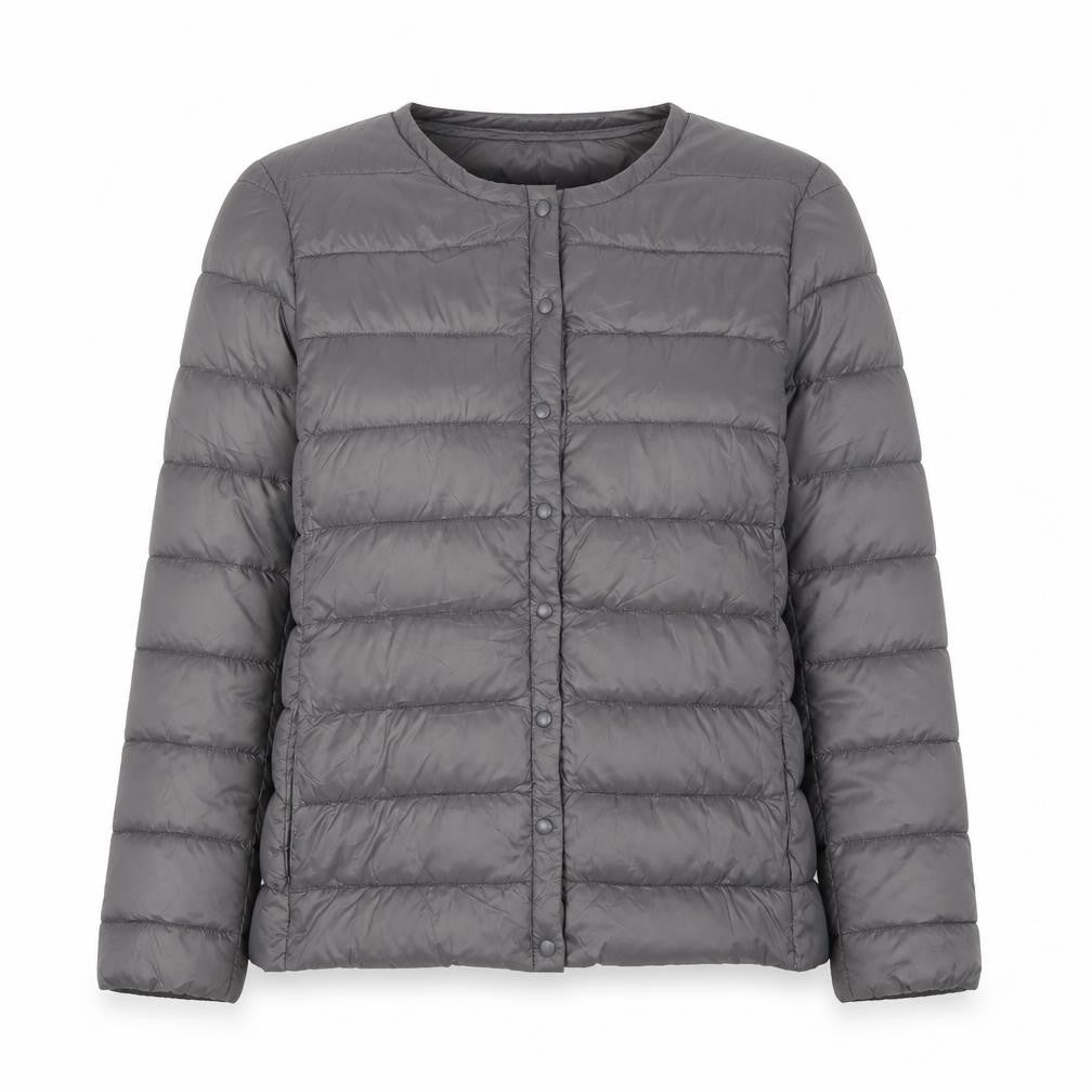 Seasalt Women's Grey Puffer Jacket Size 8 - Lightweight and Warm