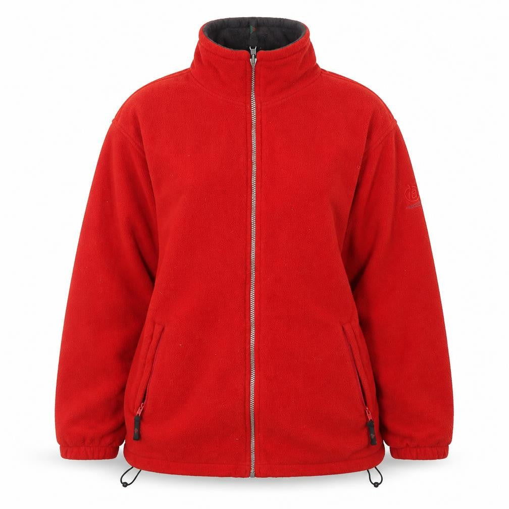 Wynster Unisex Red Fleece Windbreaker Jacket