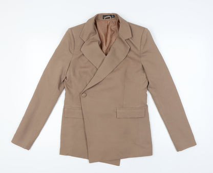 PRETTYLITTLETHING Women's Brown Blazer Size 8