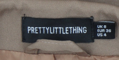 PRETTYLITTLETHING Women's Brown Blazer Size 8