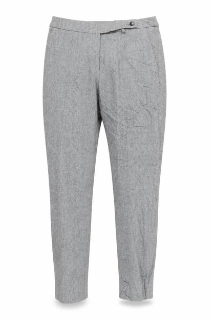 Front view of Pure Collection Women's Grey Trousers, size 10