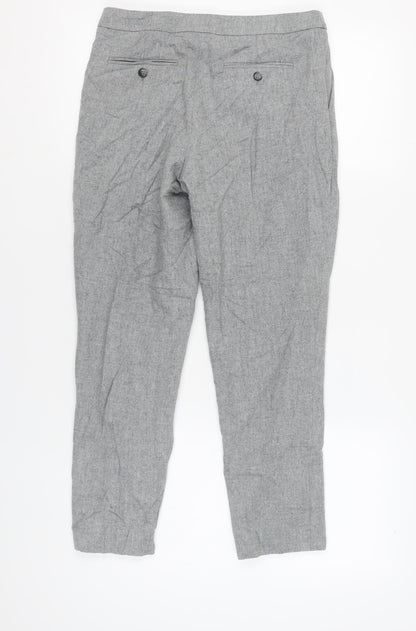 Back view of Pure Collection Women's Grey Trousers, size 10