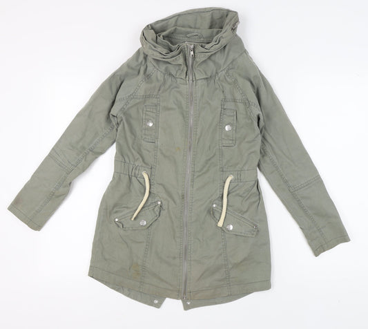 Next Girls Green Parka Jacket 11 Years