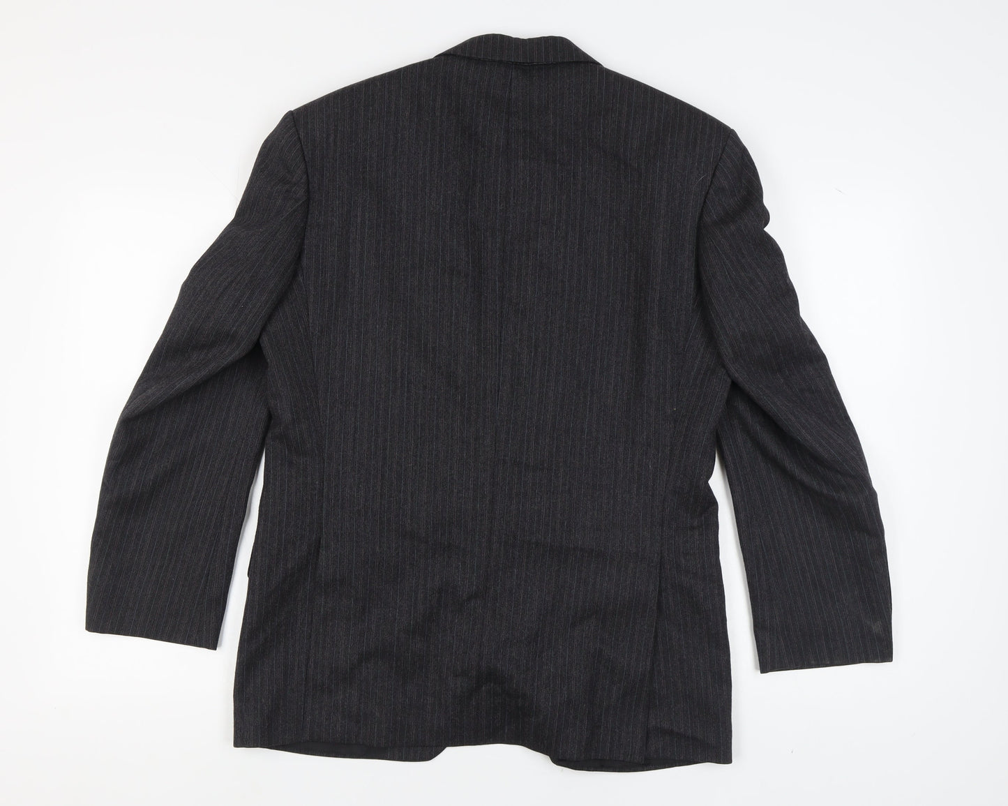 St Michael Men's Grey Striped Blazer 38R