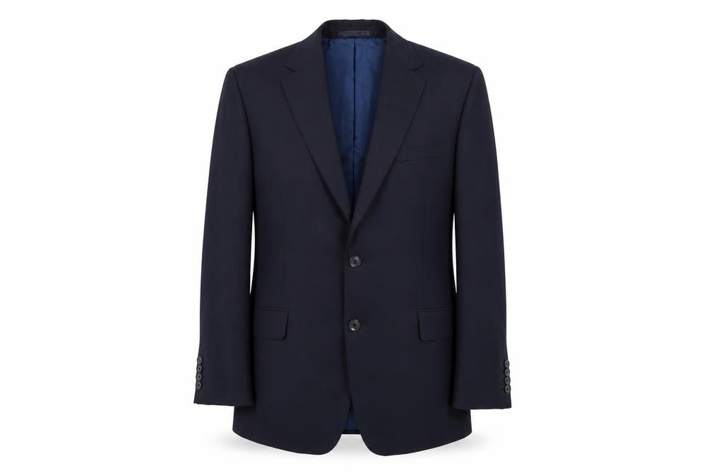 Marks & Spencer Men's Blue Blazer, 42 Regular Fit, Wool Blend