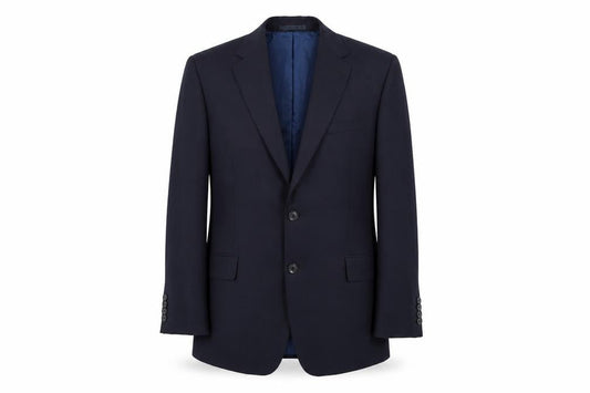 Marks & Spencer Men's Blue Blazer, 42 Regular Fit, Wool Blend