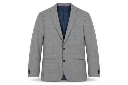 River Island Men's Grey Check Blazer 40R Classic Jacket