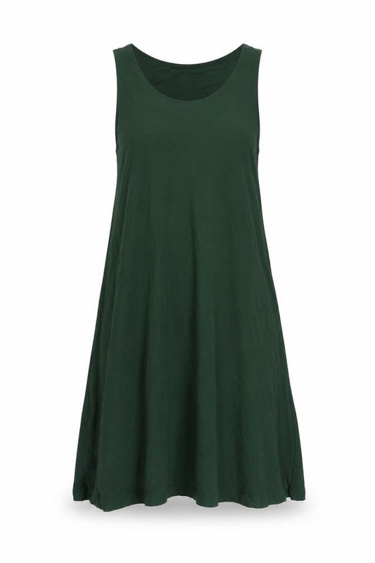 H&M Women's Green Tank Dress Sleeveless Size S