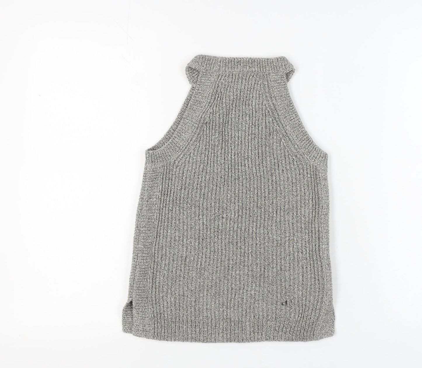 Madewell Women's Grey Knit Tank 2XS Mock Neck Slim