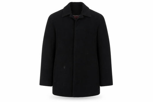 Next Men's Black Cotton Overcoat - Size S