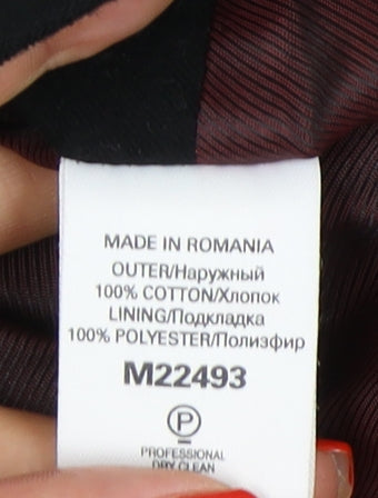 Next Men's Black Cotton Overcoat - Size S