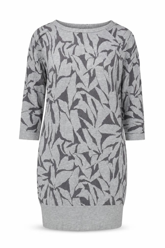 Marks & Spencer Women Grey 3/4 Sleeve Knit Dress