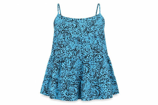 New Look Women's Blue Animal Print Camisole M