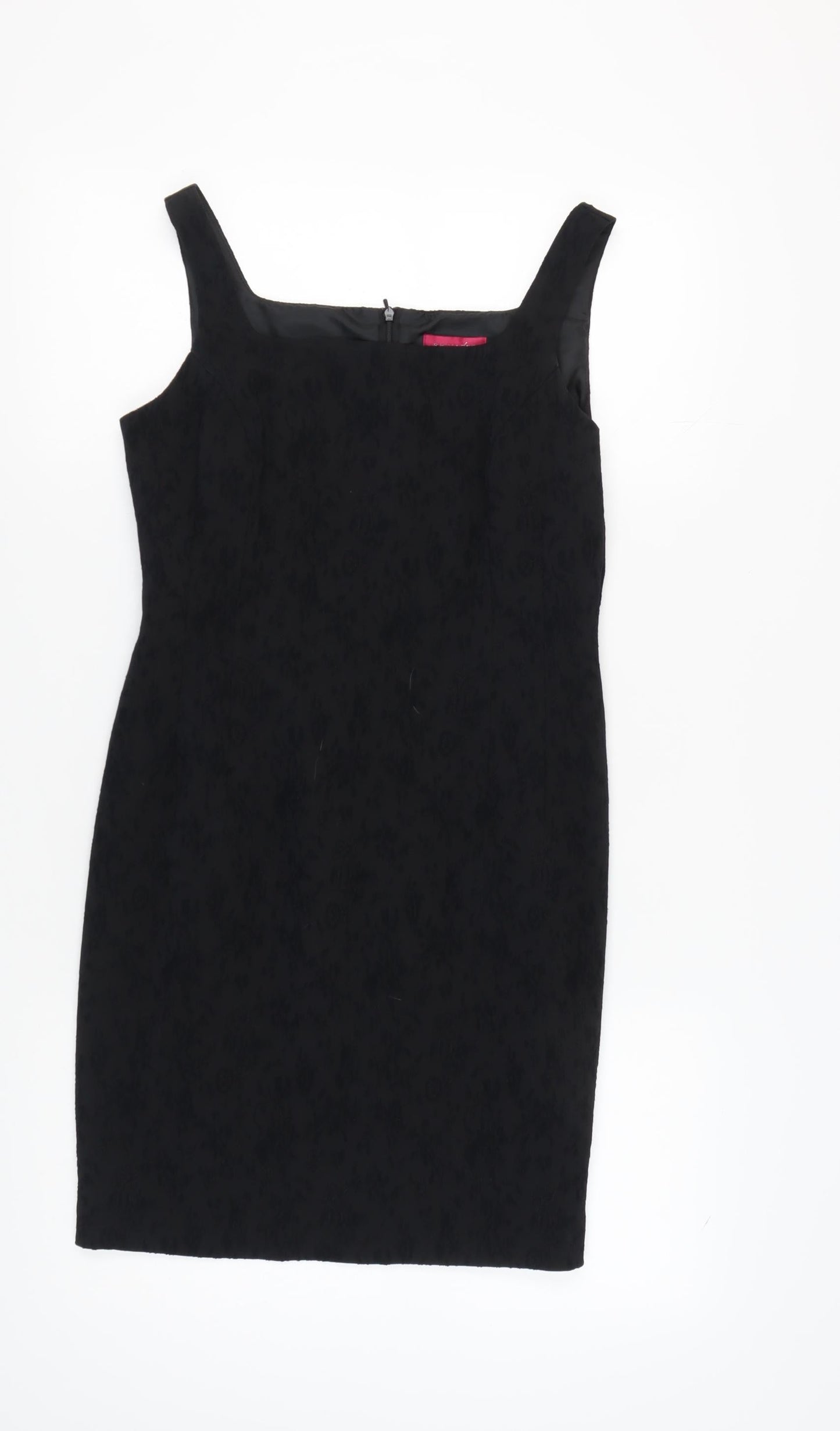 Richards Women's Black Dress, Size 12, Strappy Square Neck