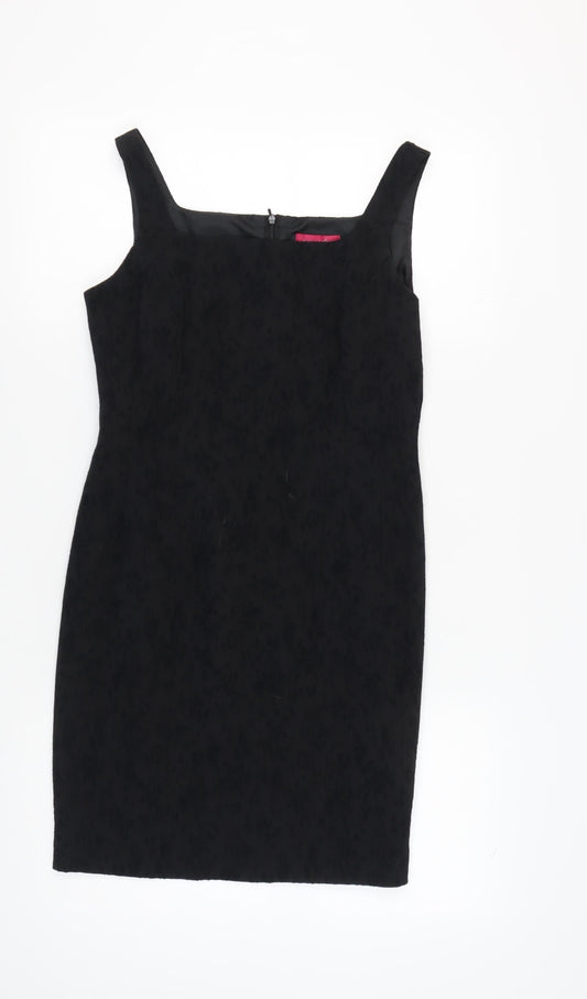 Richards Women's Black Dress, Size 12, Strappy Square Neck