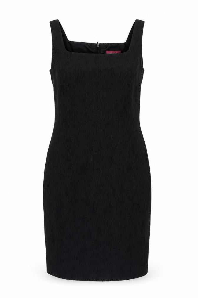 Richards Women's Black Dress, Size 12, Strappy Square Neck