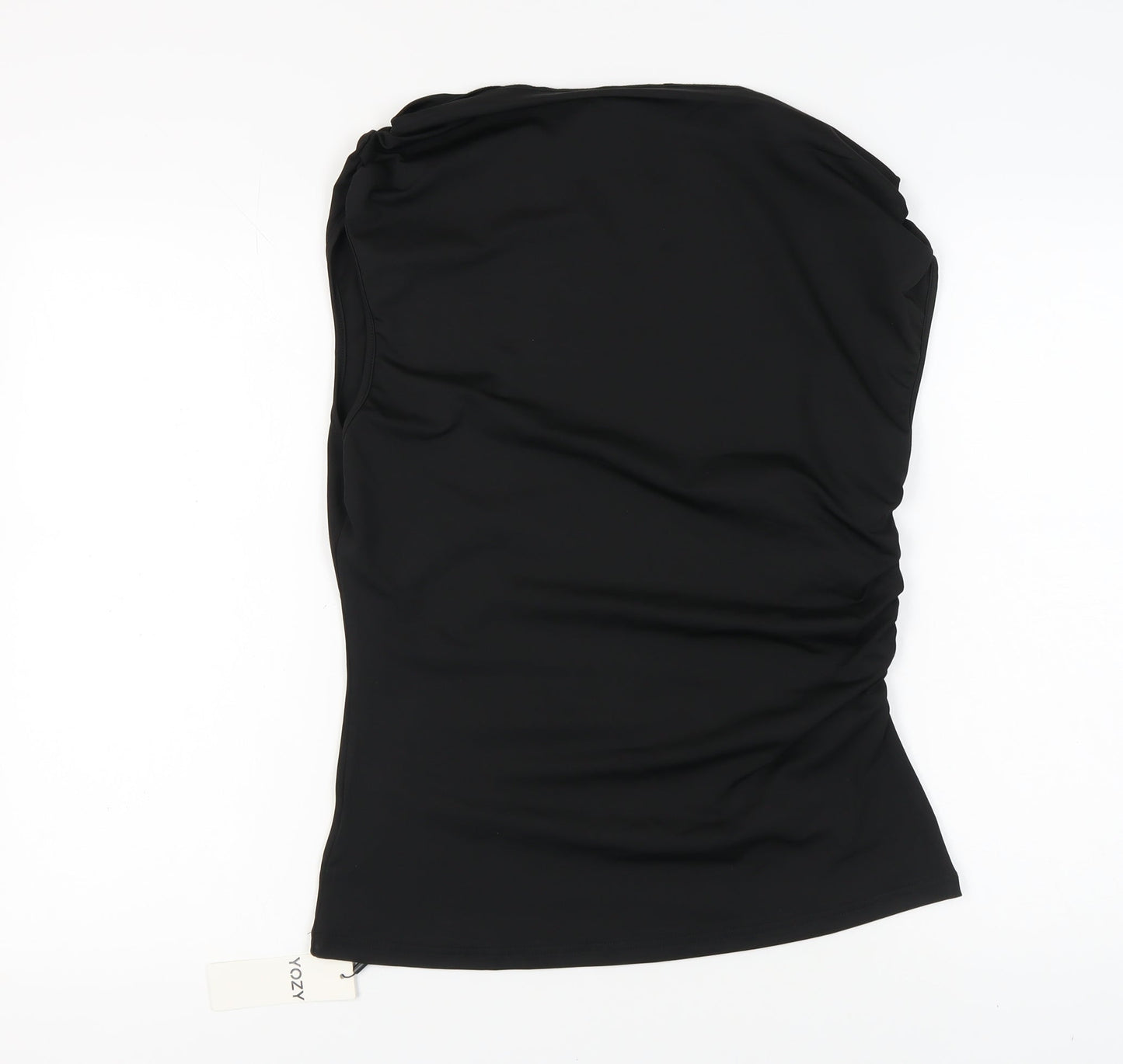 YOZY Women's Black One Shoulder Top XL