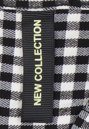 New Collection Black Check Shirt Dress Women S