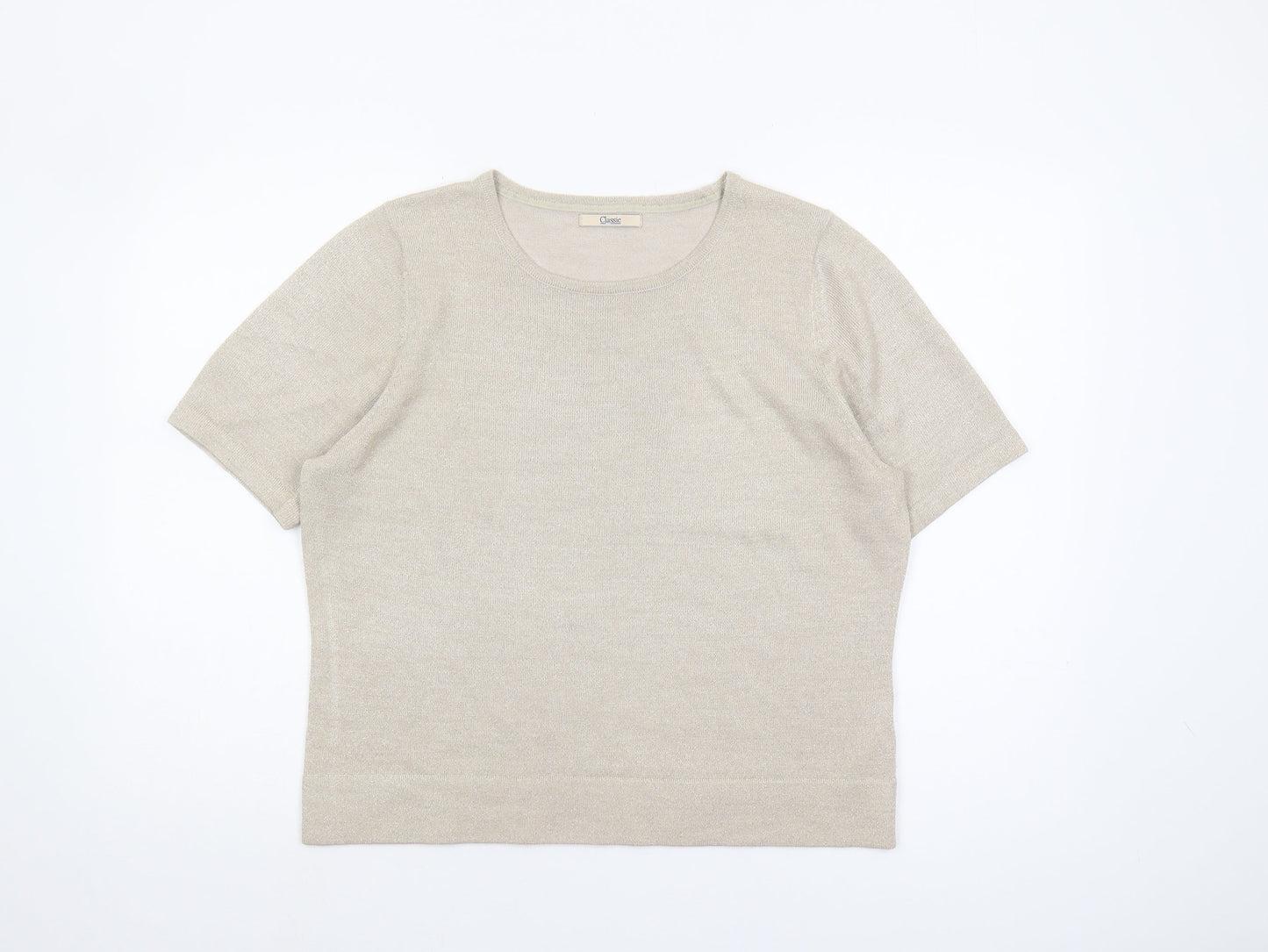 Marks and Spencer Beige Women's Pullover Jumper Size 14