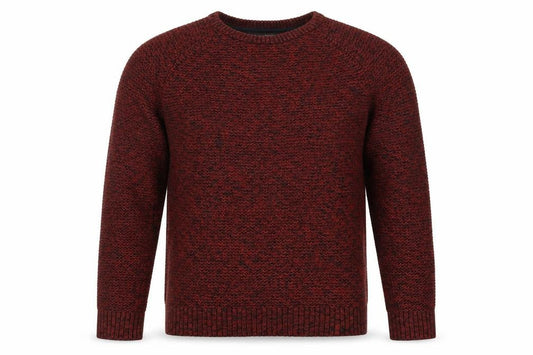 Label Lab Men's Red Knit Pullover Jumper, Size S