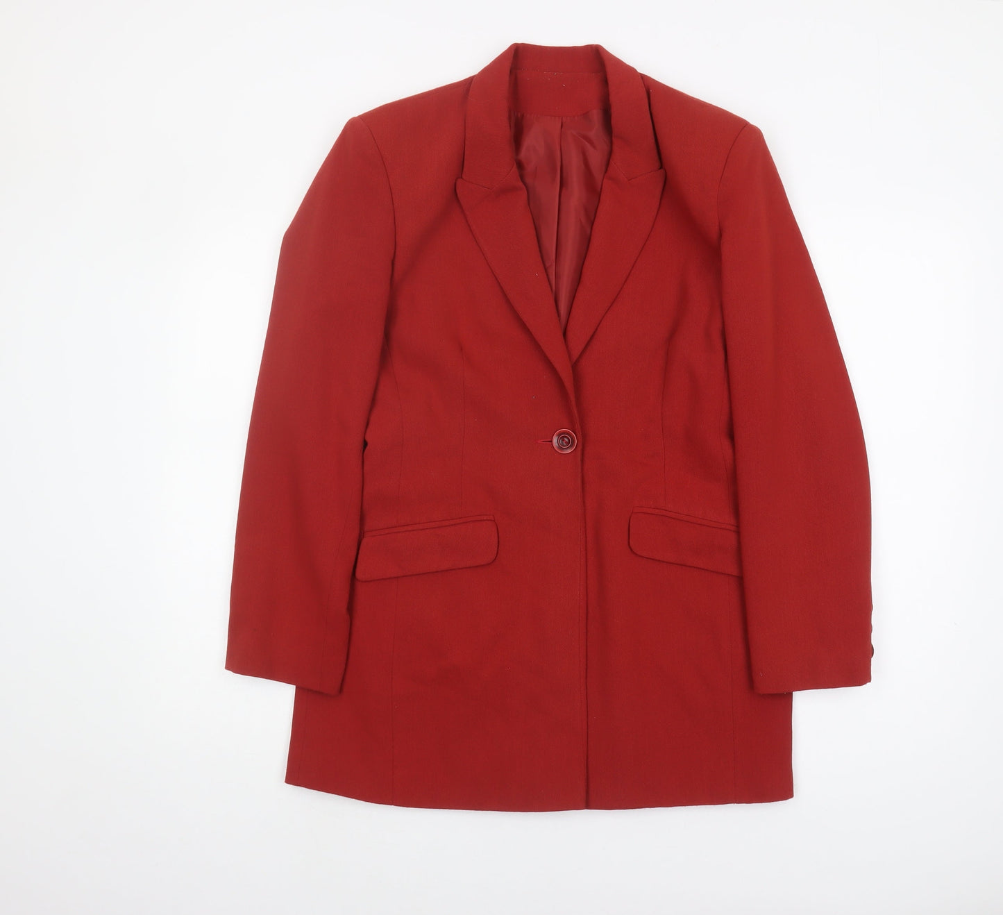 Richards Women's Red Blazer Size 12 Lined