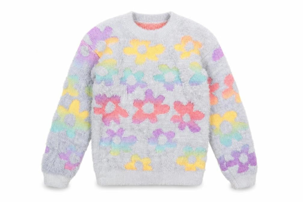 Next Girls' Multicoloured Floral Jumper, Size 9, Crew Neck