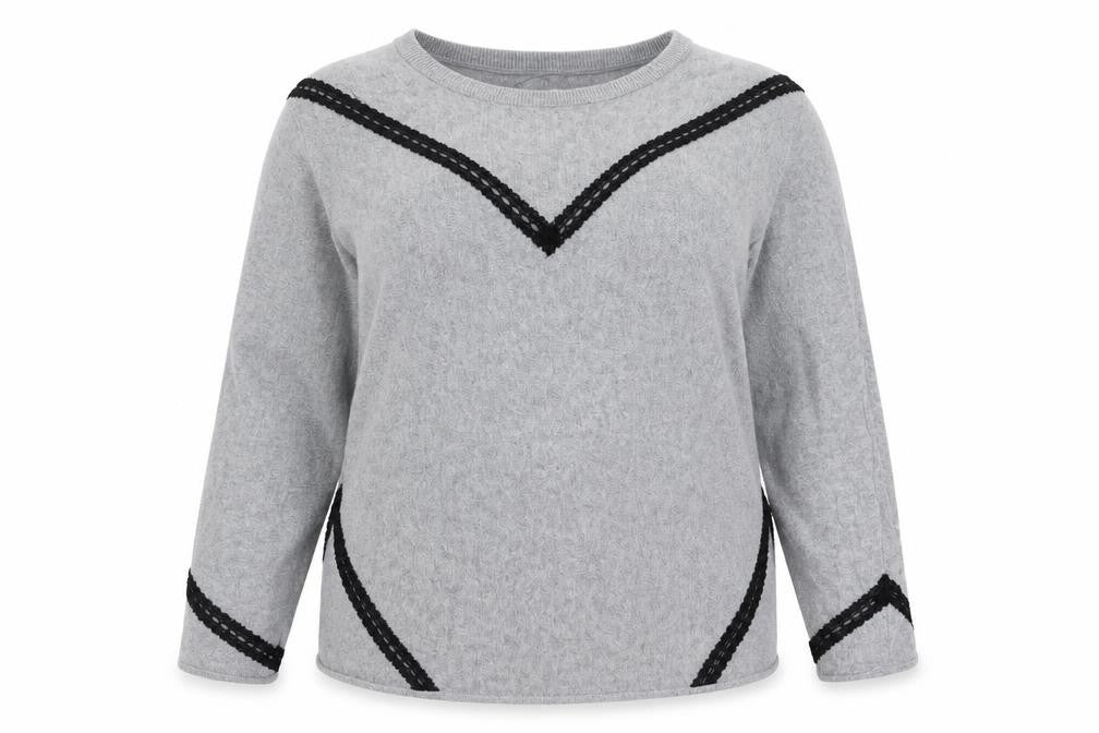 Nine by Savannah Miller Women's Grey Pullover Jumper Size 18