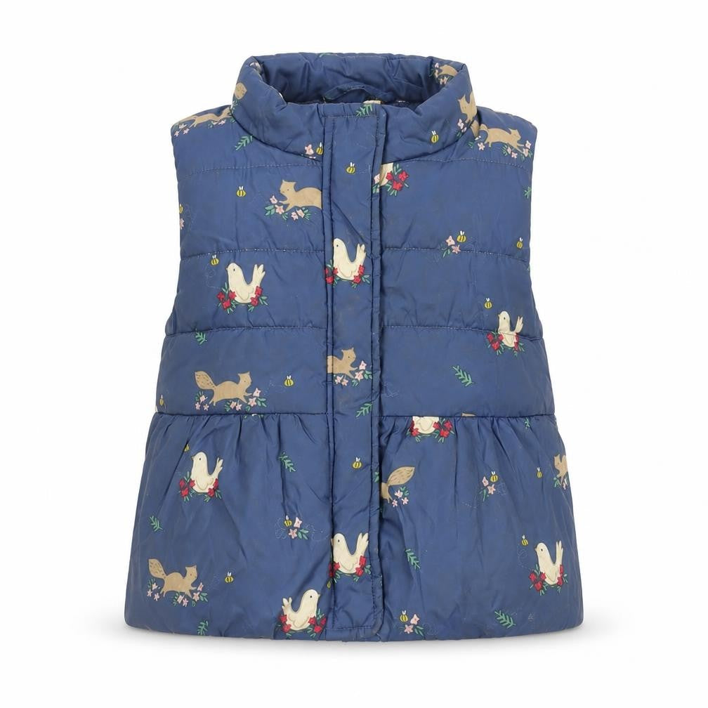 John Lewis Girls Blue Puffer Jacket 12 Months