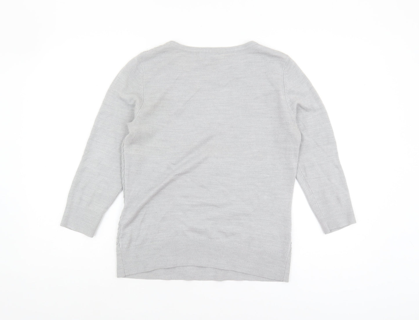 Marks and Spencer Women's Grey Pullover Jumper Size 10