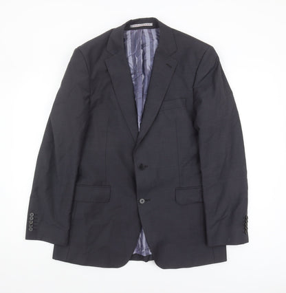 Additional front view of Alexandre Savile Row Men's Grey Suit Jacket 40 Regular