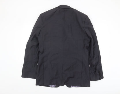 Back view of Alexandre Savile Row Men's Grey Suit Jacket 40 Regular