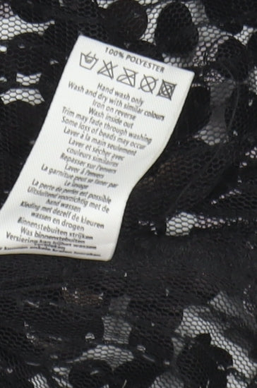 New Look Women's Black Sequin Tank Top Size 10