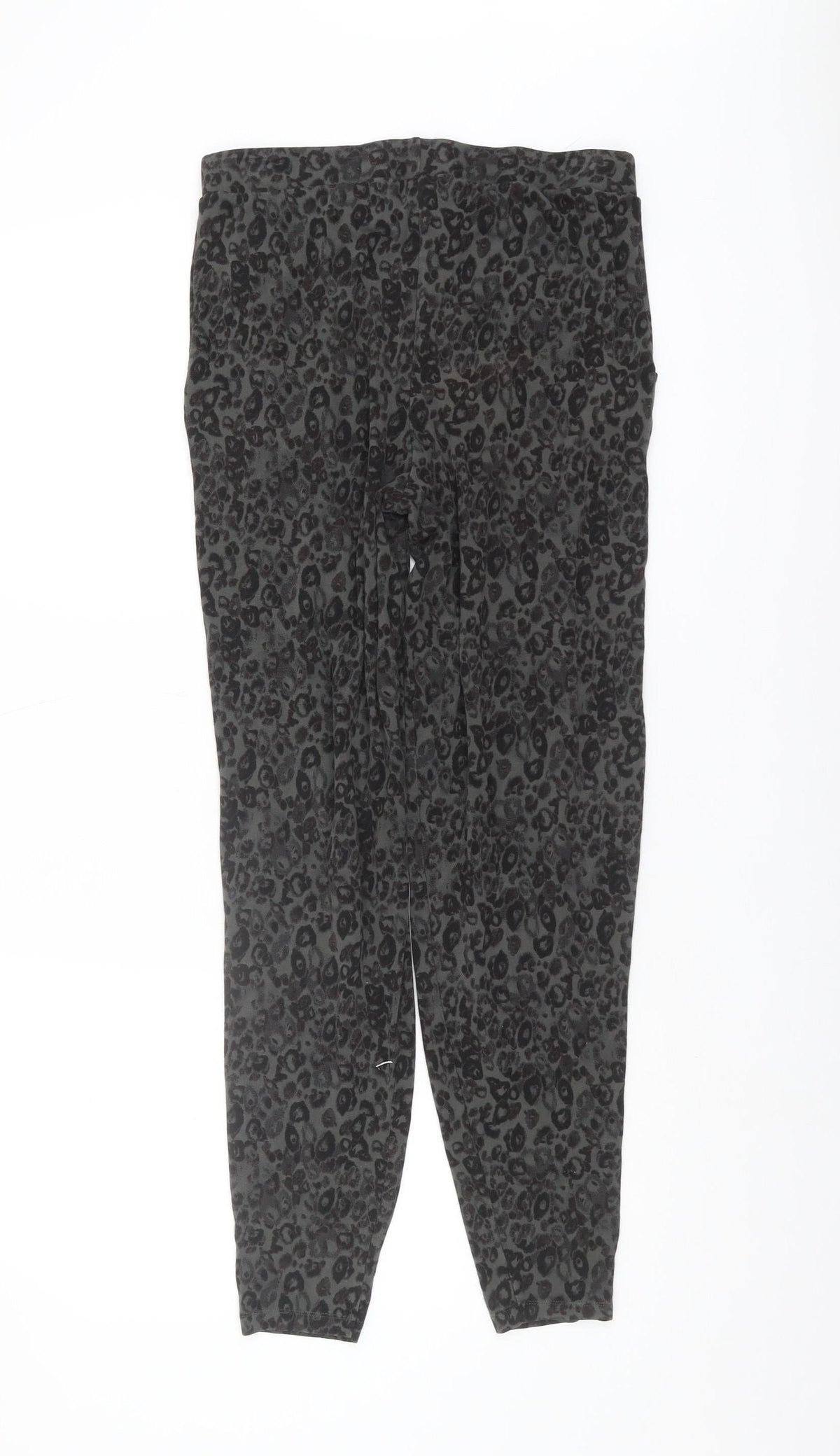 Next Women's Grey Animal Print Trousers Size 10