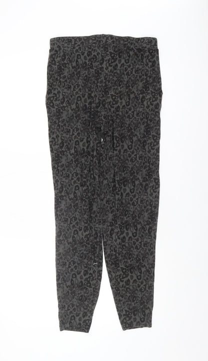 Next Women's Grey Animal Print Trousers Size 10