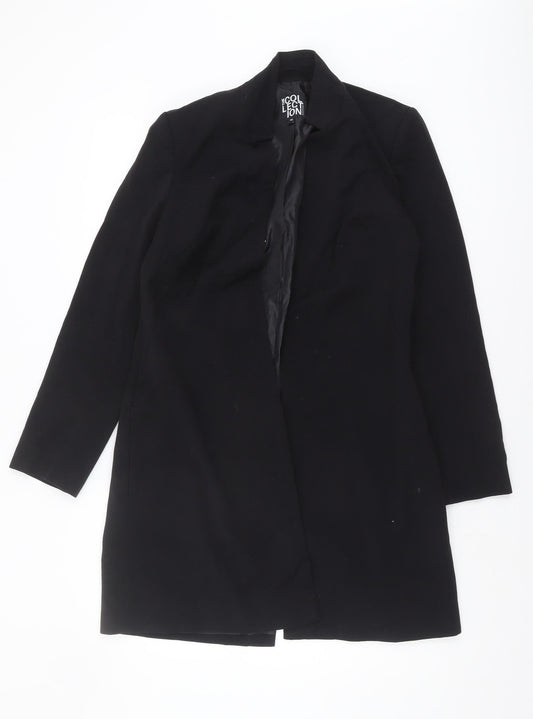 Debenhams Women's Black Overcoat, Size 10, Long, Elegant