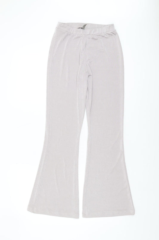 ASOS Women's Grey Flared Trousers UK 8