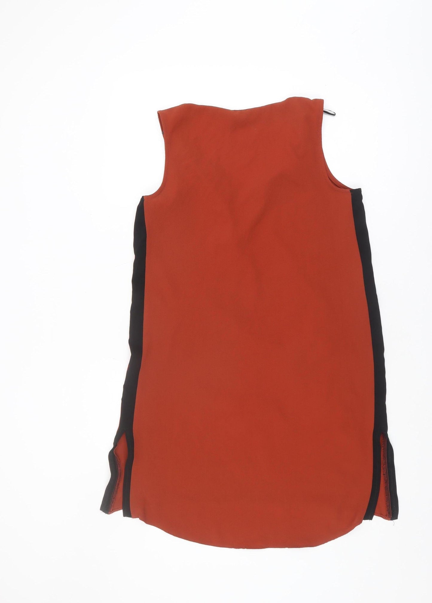 Dorothy Perkins Womens Red Sleeveless V-Neck Blouse Size 10