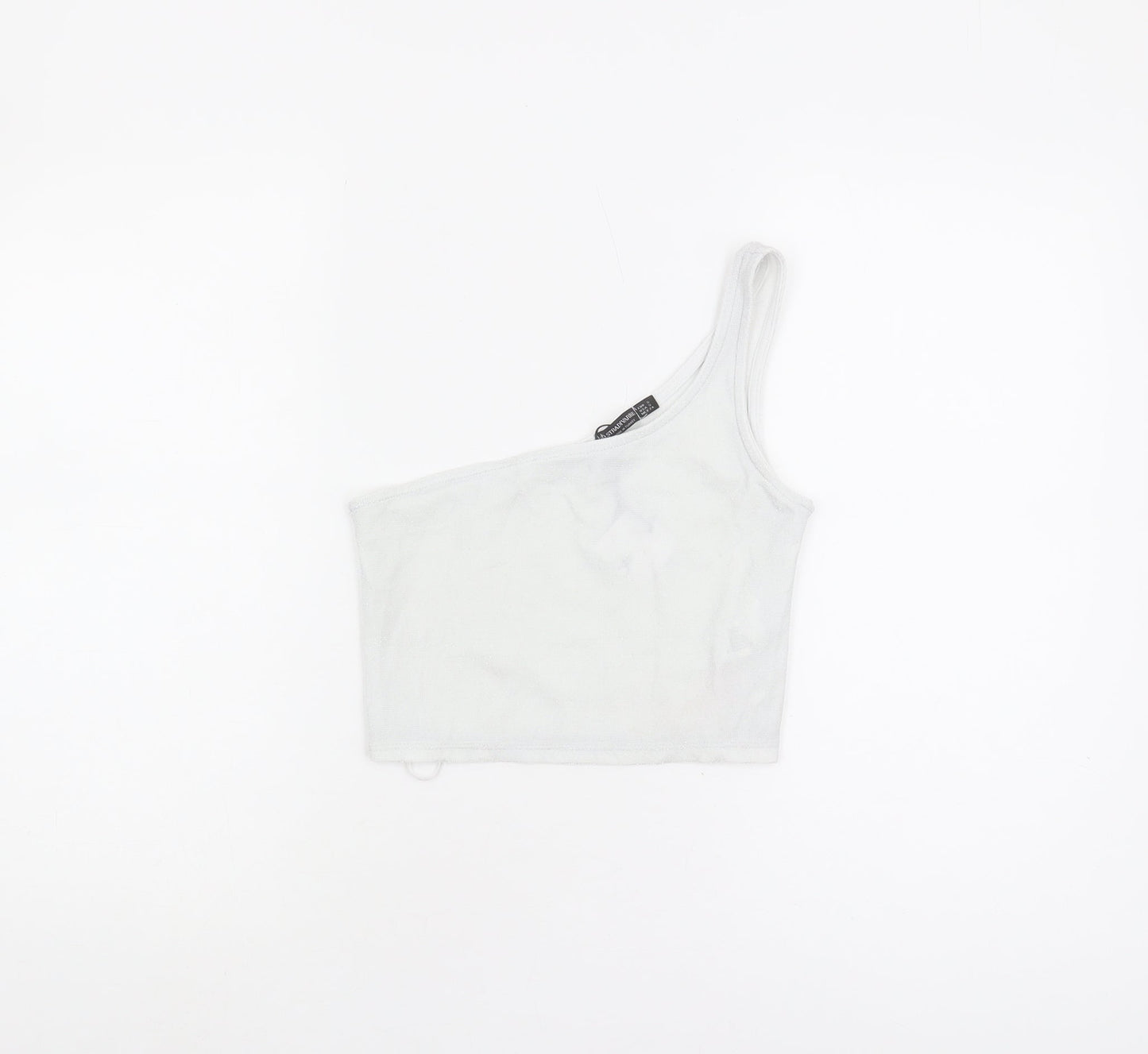 Stradivarius Women's White Cropped Tank Top S