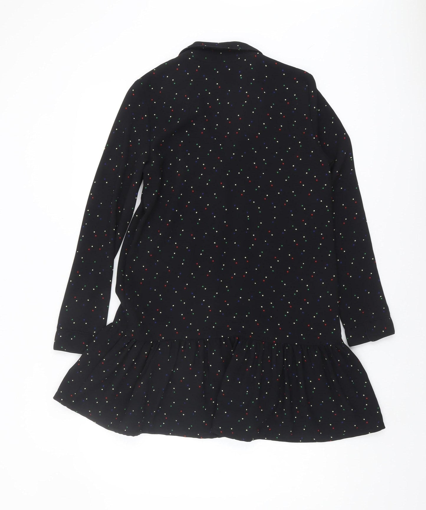 Zara Women's Black Polka Dot A-Line Dress XS