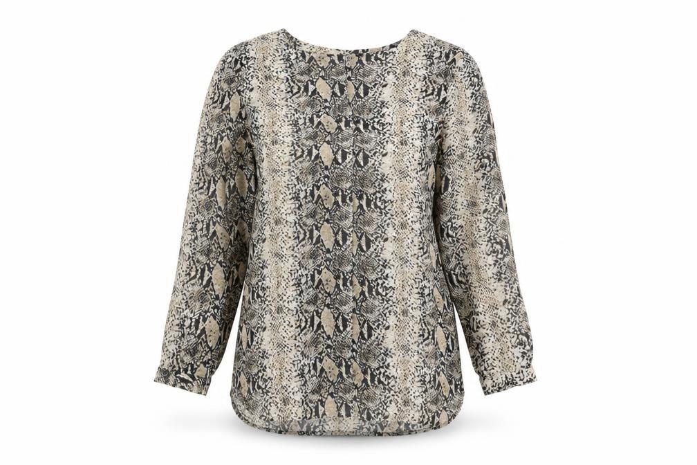b.young Women's Multicoloured Animal Print Blouse Size 8