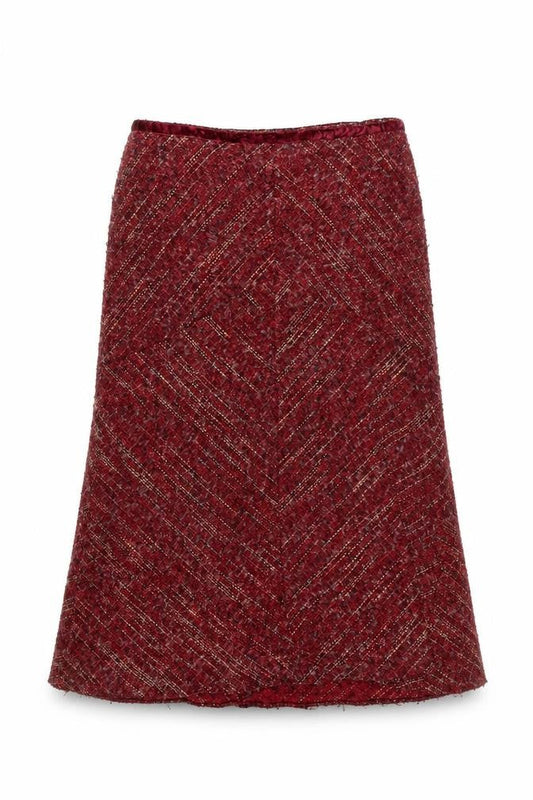 Marks & Spencer Women's Red Long Skirt Size 12