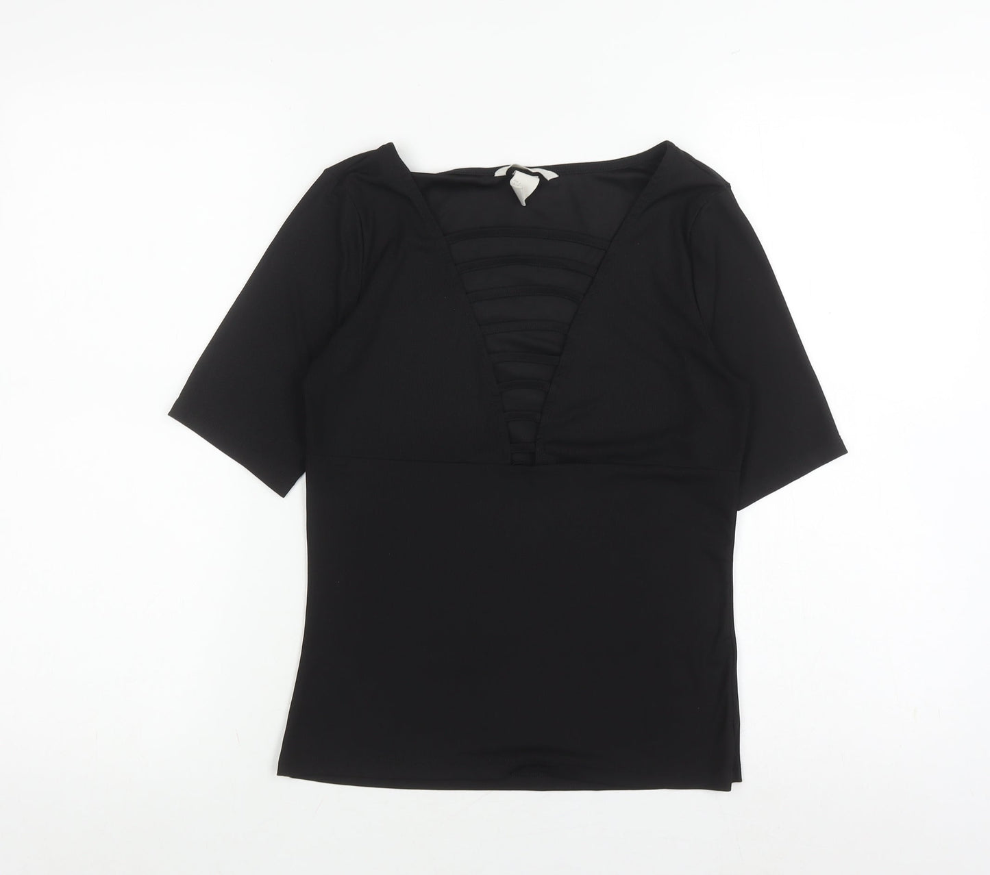 H&M Women's Black Solid Top Size S